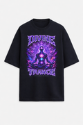 Divine Trance Cosmic Chakra Graphic - Oversized T-Shirt